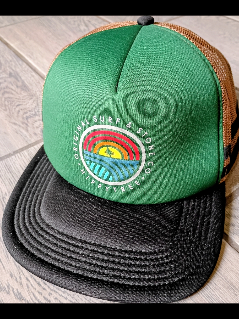 Unisex Green & Black Trucker Hat